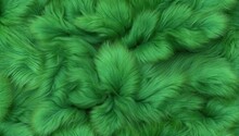 Green Fur Texture Pattern Background