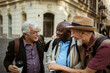 © Davor - Senior male tourists walking downtown
