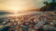 Conceptual images of the impacts and problems of large amounts of waste