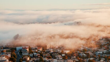 Wall Mural - San Francisco city fog