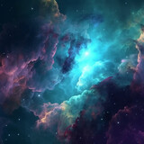 Fototapeta  - Visually Striking Colourful Nebula