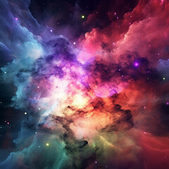 Wall Mural - Visually Striking Colourful Nebula