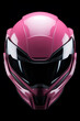 © Andrej - pink motorcycle helmet isolated on black