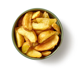 Poster - bowl of fried potato wedges