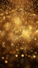 Wall Mural - golden new year or christmas holidays particles and sprinkles for a holiday celebration. shiny golde