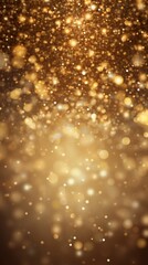 Wall Mural - golden new year or christmas holidays particles and sprinkles for a holiday celebration. shiny golde