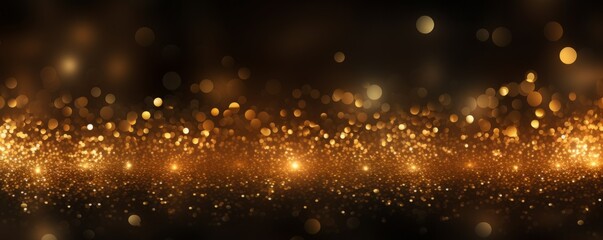 Wall Mural - golden new year or christmas holidays particles and sprinkles for a holiday celebration. shiny golde