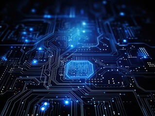 Abstract connection electronic circuit board background	
