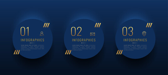 Sticker - step by step workflow guide for success infographic golden banner