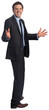 © vectorfusionart - Digital png photo of happy caucasian businessman raising arms on transparent background