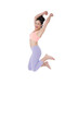 © vectorfusionart - Digital png photo of happy caucasian woman jumping on transparent background