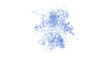 Digital png illustration of blue smoke on transparent background