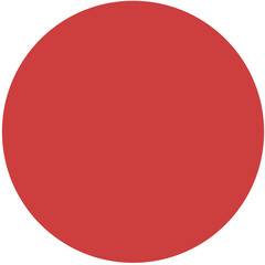 Wall Mural - digital png illustration of red circle on transparent background