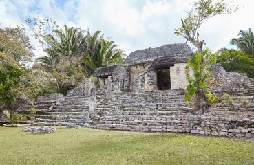 The amazing Mayan ruins of Kohunlich in Quintana Roo, Mexico