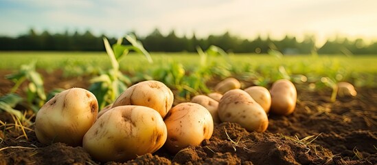 Wall Mural - Potatoes in the field