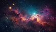 © StrawberryMango - Colorful Space Cloud Star Dust in Galaxy Background Wallpaper