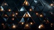 3d rendering of abstract geometric shapes in low poly style. Modern background design.