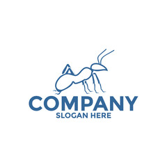 Wall Mural - Ant Logo Design template. Vector Ant Illustration