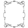 © yanushkov - Border or frame decorative filigree calligraphy element in baroque style vintage and retro