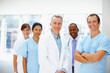 © STEEX/peopleimages.com - Portrait, cooperation and doctor with healthcare, nurse and career with happiness, clinic and about us. Face, people and group with medical, professional and diversity in hospital, smile and teamwork