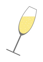 Sticker - Champagne Glass Icon