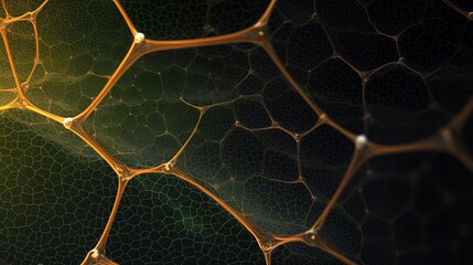 a close up of a net