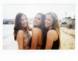 © Just images - Instant Portrait Of Smiling Friends. On Beach Portrait of beautiful young girls smiling at camera on beach