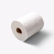 White Toilet Paper Roll isolated on a white background