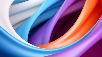 Wall Mural - Color Embrace: Abstract Swirl of Harmonious Hues