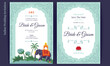 © movinglines.studio - Royal indian wedding card design, invitation template