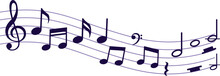Musical Note Isolated On Transparent Background