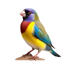 Wall Mural - gouldian finch isolated
