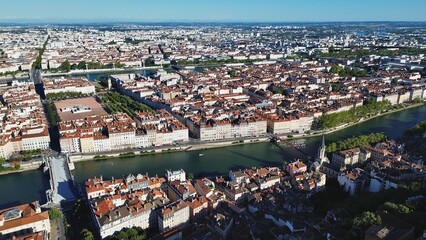 drone photo Lyon France Europe