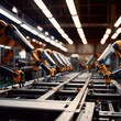 Robotic automatic servo arms for automated assembly line in factory