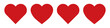 Heart icons vector set. Set of heartbeat icon on an isolated background of different shapes. Heart logo for your design. Vector illustration EPS 10