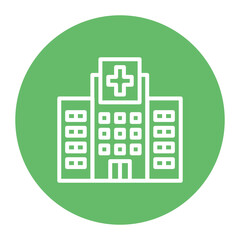 Canvas Print - Hospital Icon