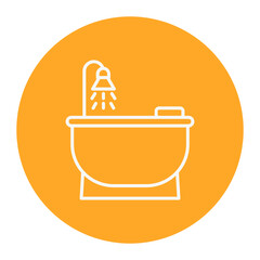 Canvas Print - Bathtub Icon