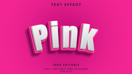 Sticker - Pink editable text effect	