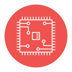 Poster - Microprocessor Icon