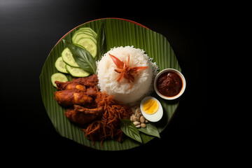 Asian food nasi lemak