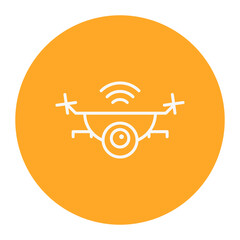 Canvas Print - Smart Drone Icon