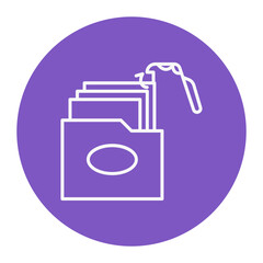 Canvas Print - Stealing Documents Icon