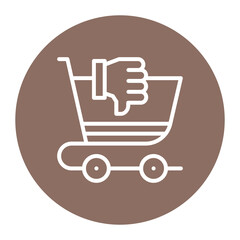 Canvas Print - Shopping Bad Icon