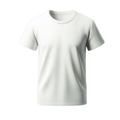 white t shirt for mockup isolated on transparent or white background, png