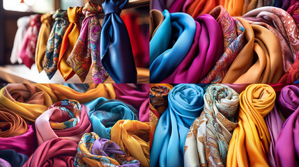 Canvas Print - colorful clothes in a shop