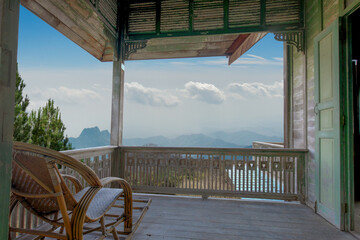 Balcony and beautiful sky view