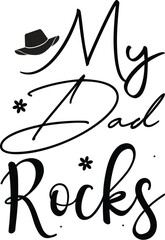Wall Mural - my dad rocks