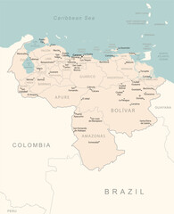  Venezuela - detailed map with administrative divisions country.
