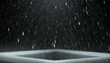 falling raindrops footage animation in slow motion on black background black and white luminance matte rain animation with start and end perfect for film digital composition projection mapping