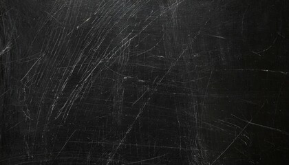 Wall Mural - scratch black background overlay abstract black dark background broken cracks and scratches for overlay
